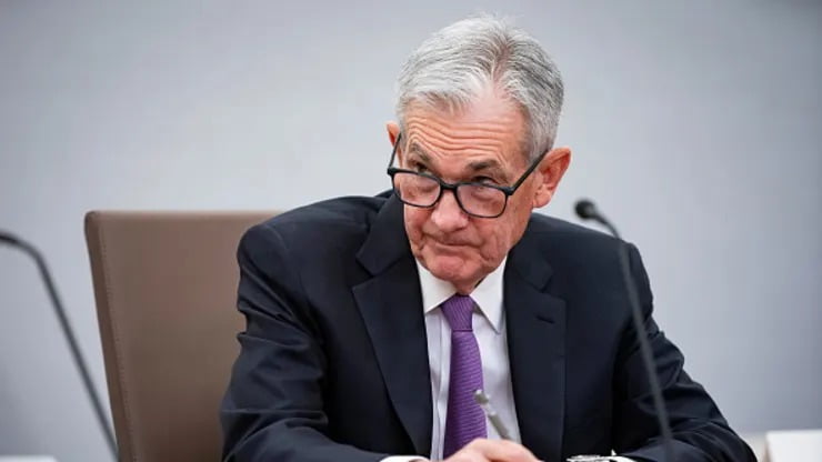 Jerome Powell chairman of the US Federal Reserve during a Fed Listens event in Washington DC US Powell Says Fed Has Time to Assess Data Before Deciding to Cut