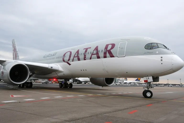 Qatar Airway on display at the airport 1 Australian Women Lose Bid to Sue Qatar Airways Over 2020 Strip SearchesQatar Airway on display at the airportAustralian Women Lose Bid to Sue Qatar Airways Over 2020 Strip Searches