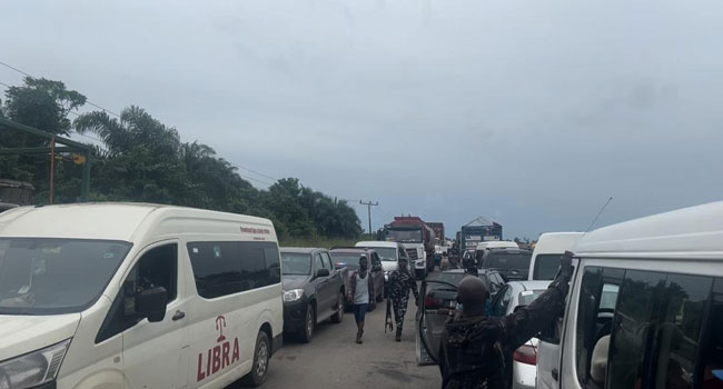 image 4 Blocked East-West Road Leaves Many Travellers Stranded In Delta