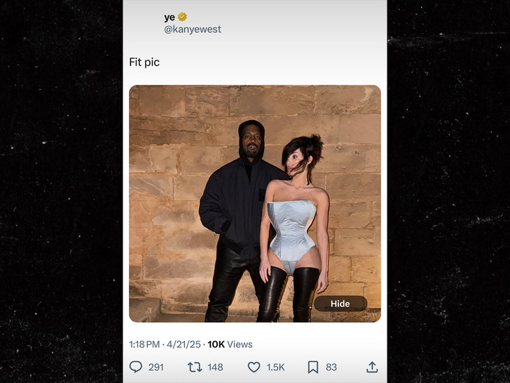 kanye west and bianca censori x 1