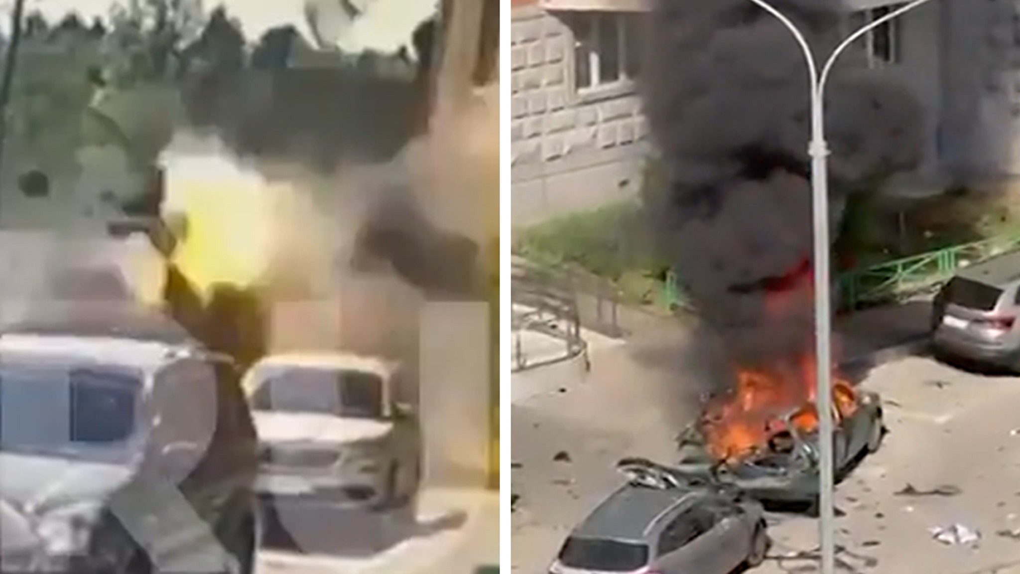 Russian General Killed In Car Bombing Near Moscow on Video