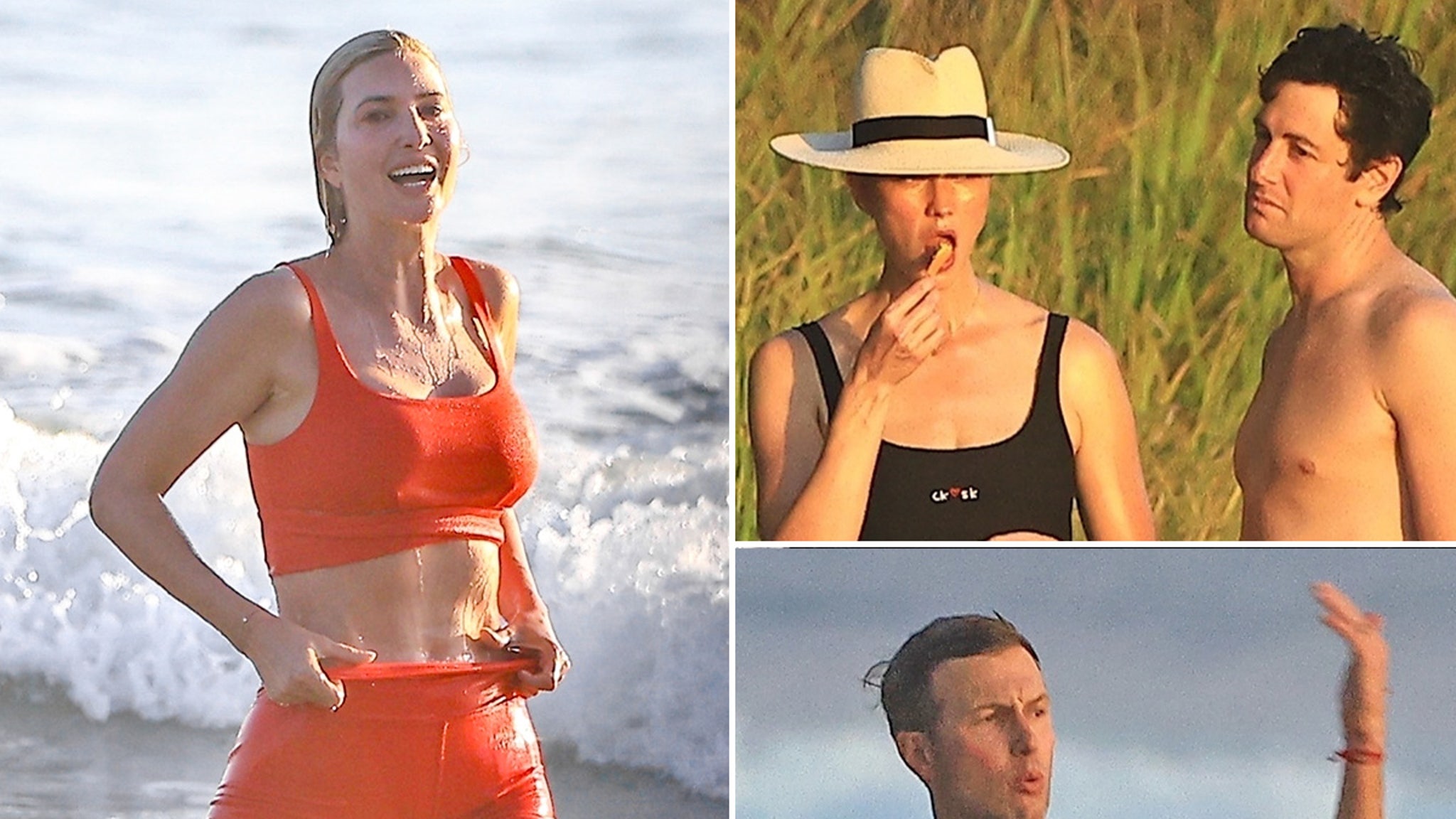 Ivanka Trump Gallivants Around Beach in Swimsuits with Model Karlie Kloss