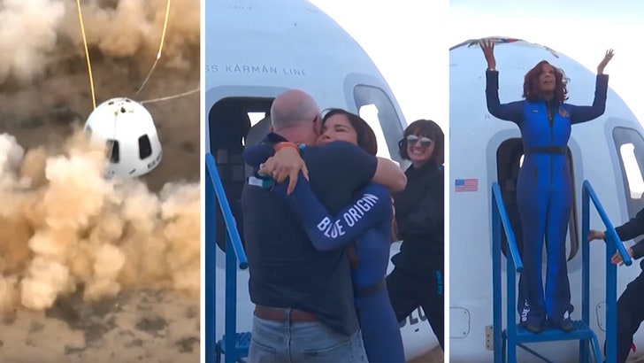 Martha Stewart Pokes Fun at Katy Perry Space Journey With 'Firework' Reference 041425_blue_origin_landing_kal