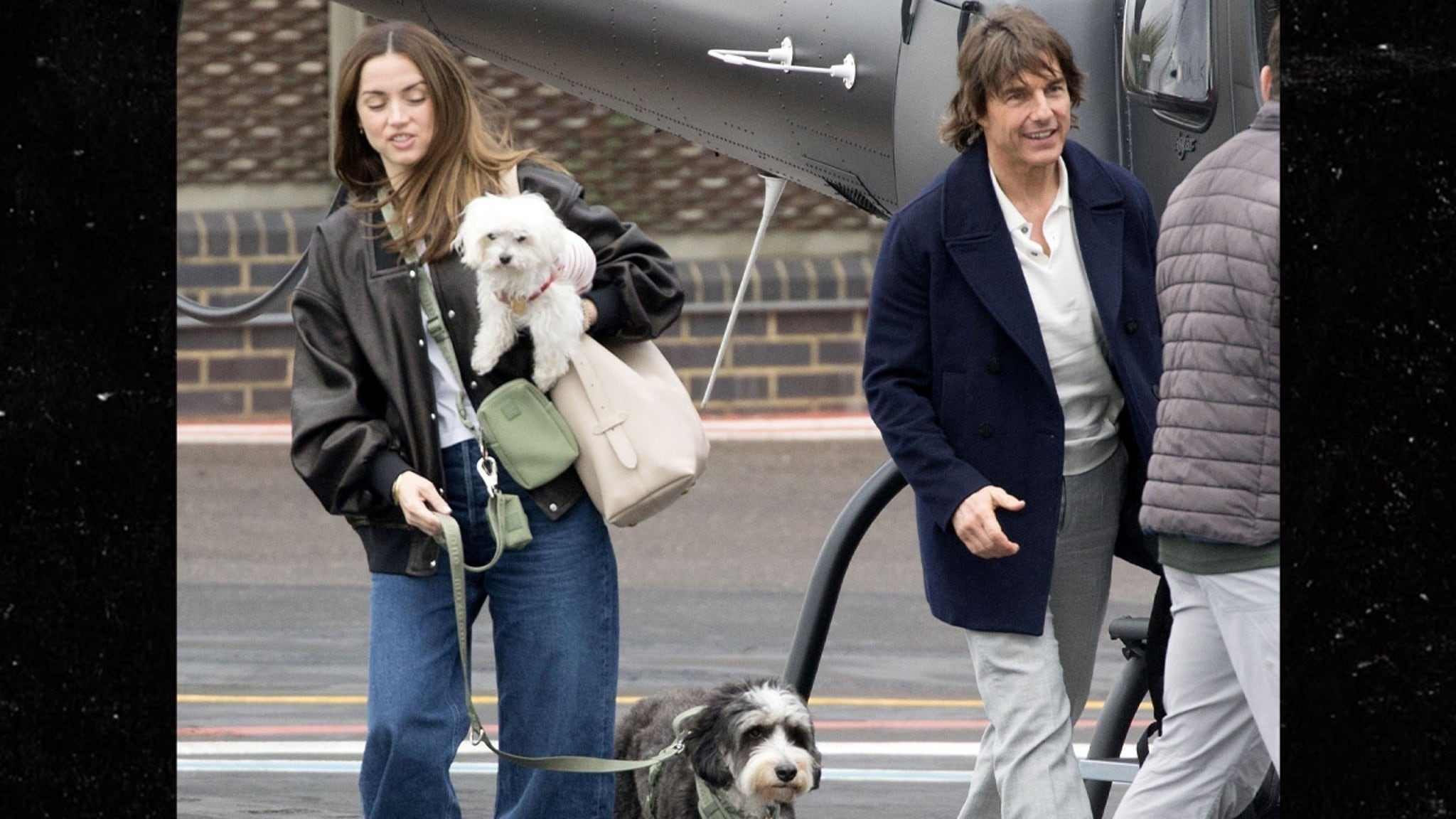 Tom Cruise, Ana de Armas Dating Rumors Continue, Arrive in UK via Chopper
