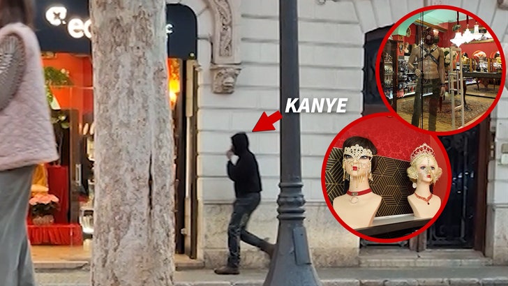 Kanye West Shops at Sex Store in Spain After Getting Back With Bianca Censori 042425_kanye_sex_shop_kal