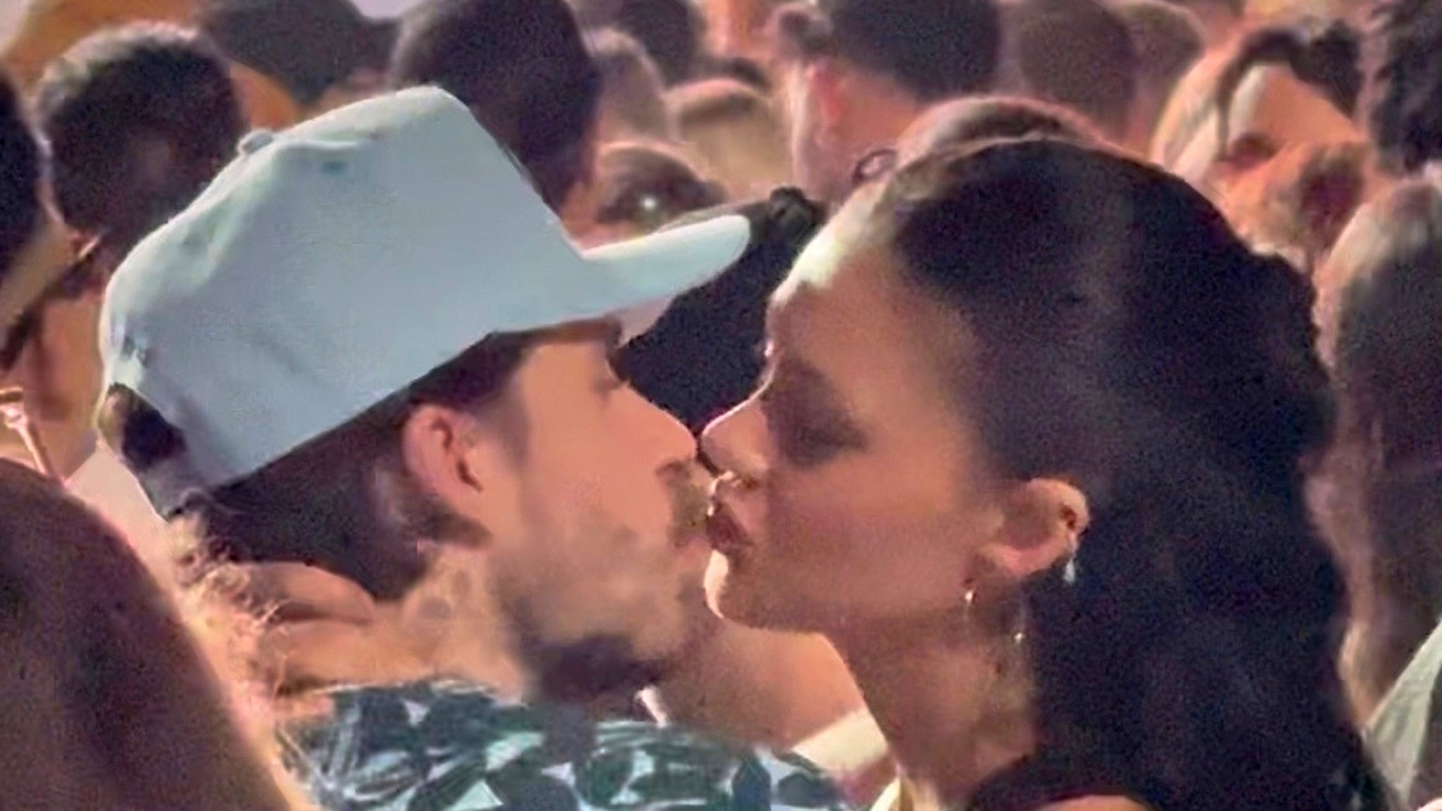 Brooklyn Beckham and Nicola Peltz Lock Lips During Coachella