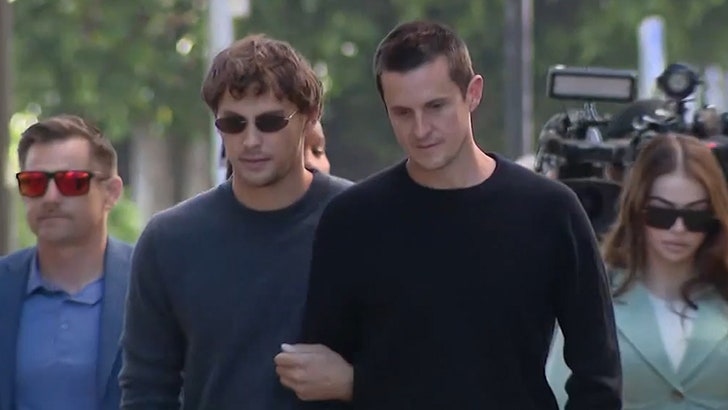 'Monsters' Star Cooper Koch Attends Menendez Brothers Court Hearing 041125_menendez_family_kal