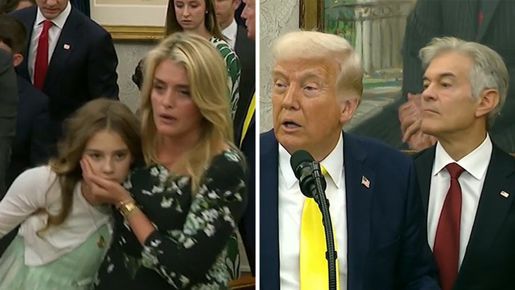 Dr. Oz's Granddaughter Faints In Oval Office During President Trump Remarks 041825_dr_oz_granddaughter_faints_kal