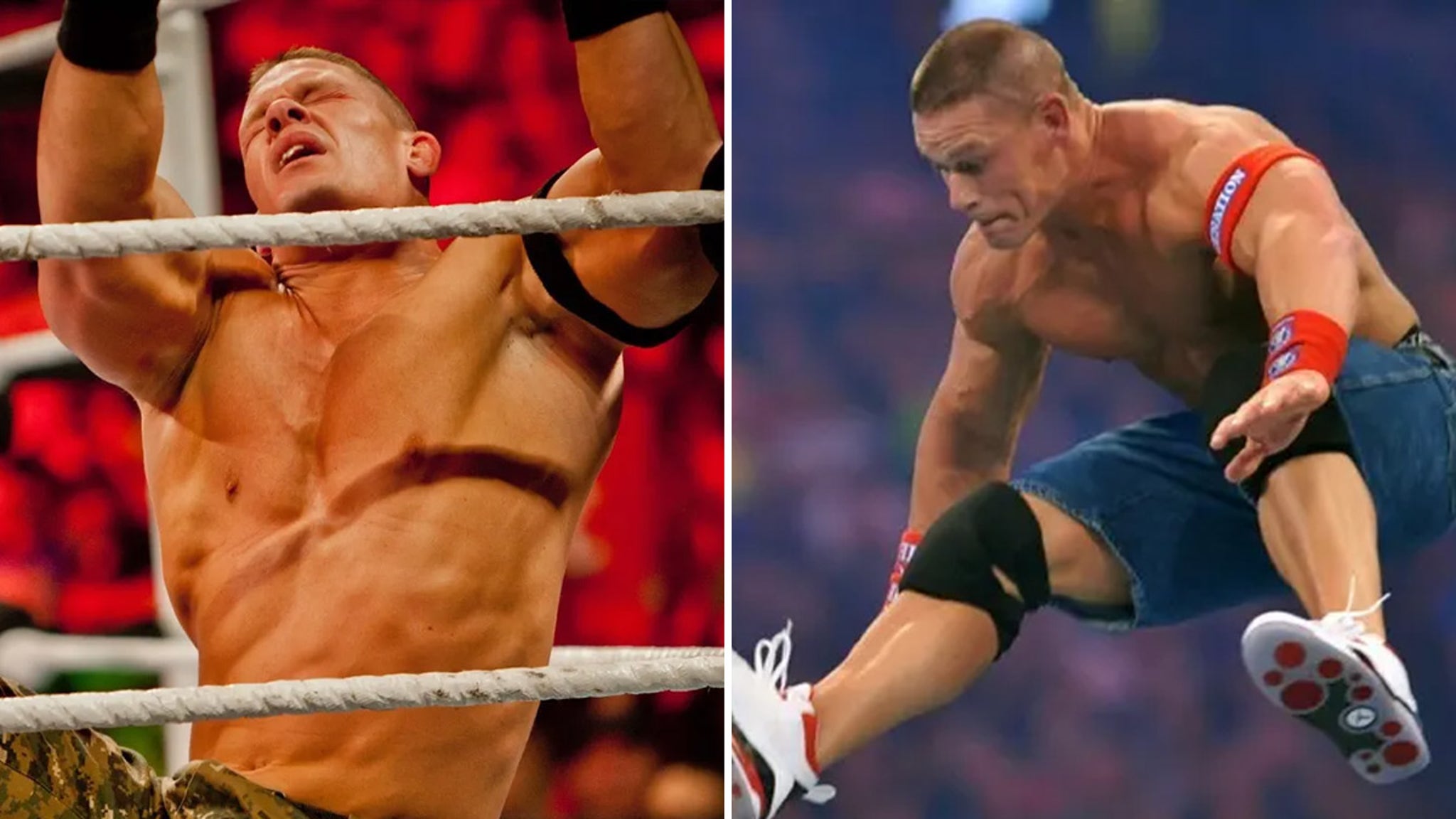 John Cena Shirtless Wrestling Shots to Punch Up His 48th Bday!