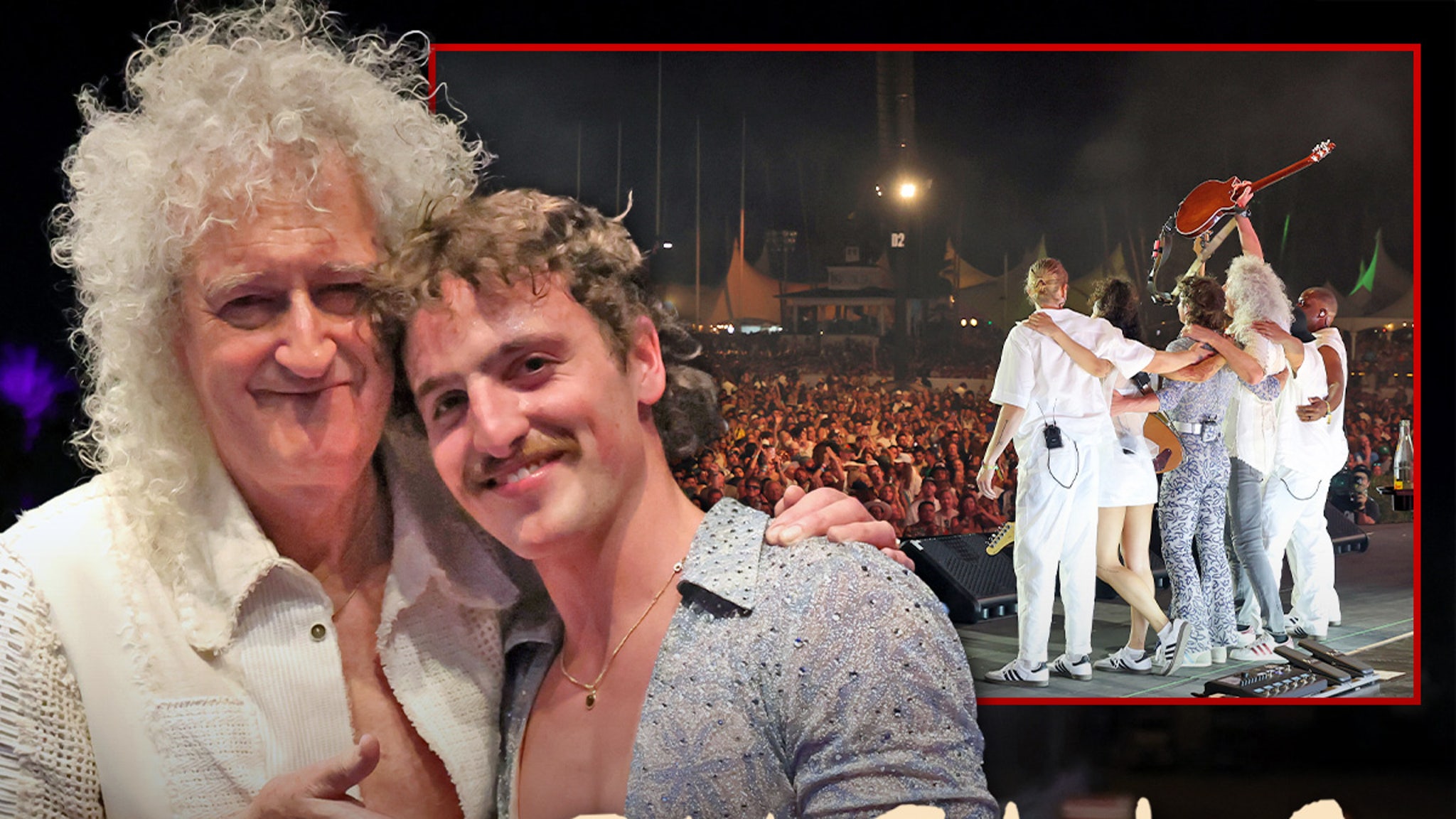 Benson Boone Rocks 'Bohemian Rhapsody' With Queen Legend at Coachella