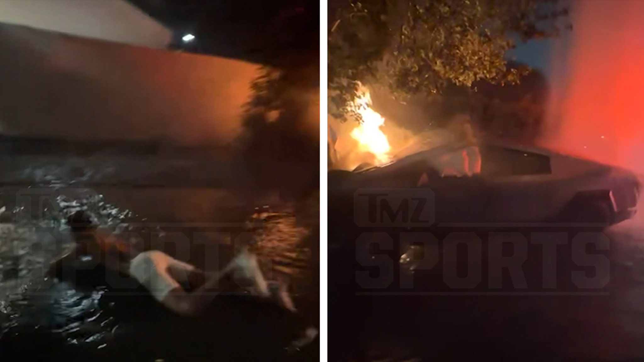 Alijah Arenas Car Crash Video Shows Fiery Wreck, Star Writhing On Ground