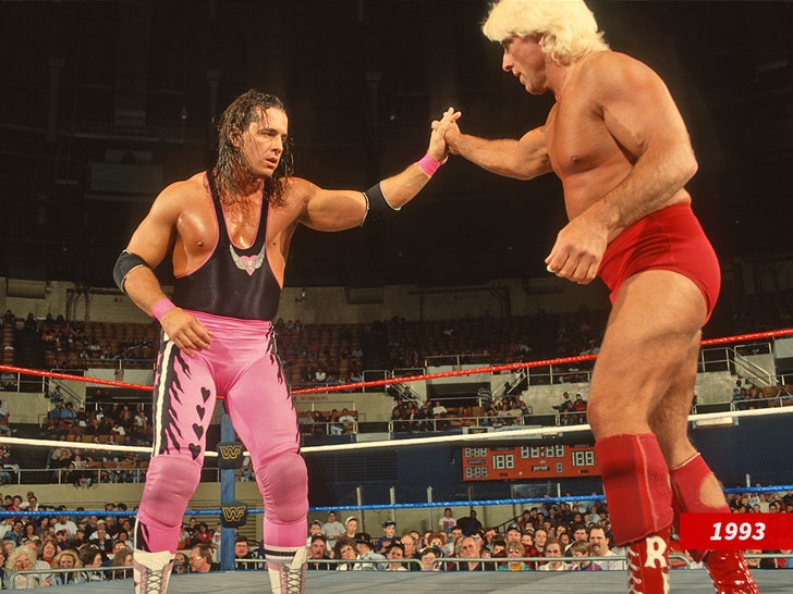 bret hart ric flair 1993 wwe sub getty swipe