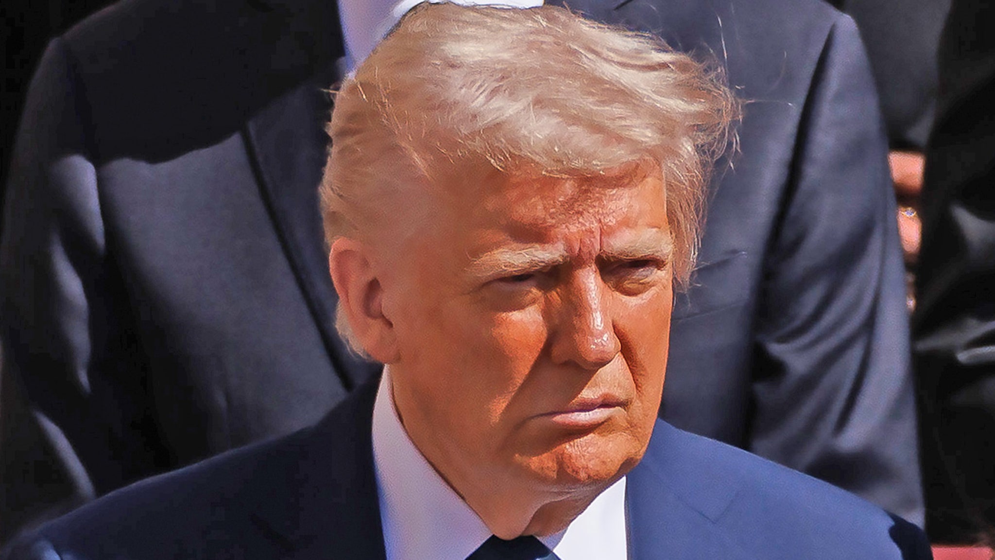Donald Trump Catches Flak Online For Wearing Blue Suit to Pope's Funeral