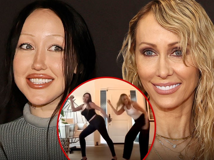 noah cyrus tish cyrus dancing getty tiktok composite maine