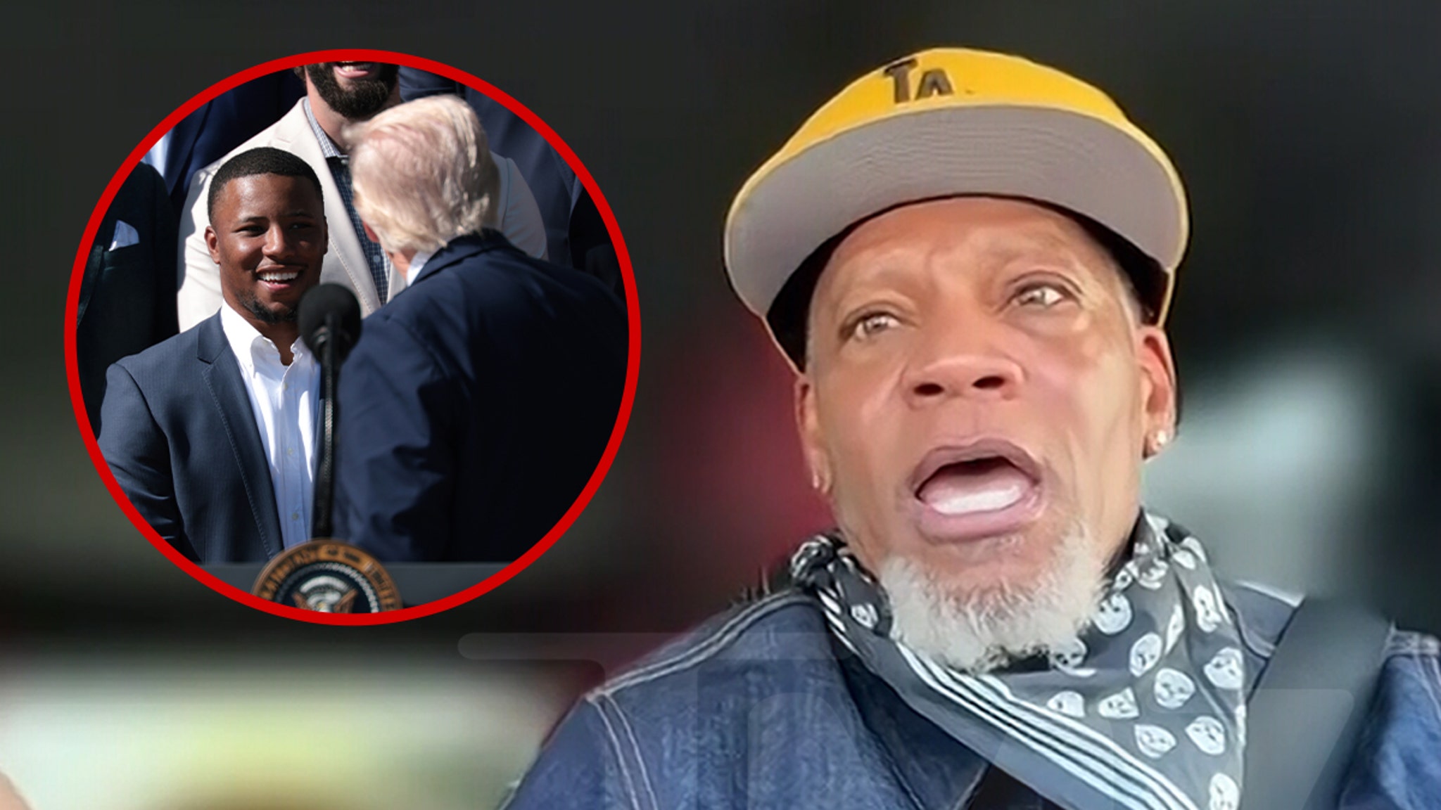 D.L. Hughley Slams Saquon Barkley, Other Eagles for Visiting White House