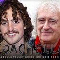 Coachella Weekend's Neon Carnival Celebrity Guest List Revealed benson boone brian may coachella main getty