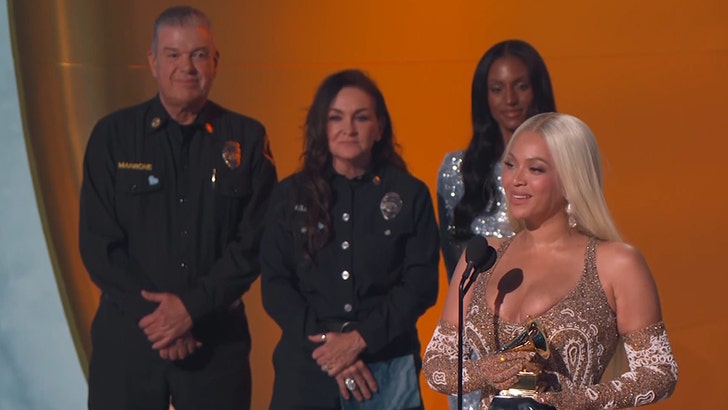 Beyoncé Tour Kicking Off in L.A., but Sales Stall With Thousands of Tickets Still Available 020225-grammys-lafd-beyonce-kal