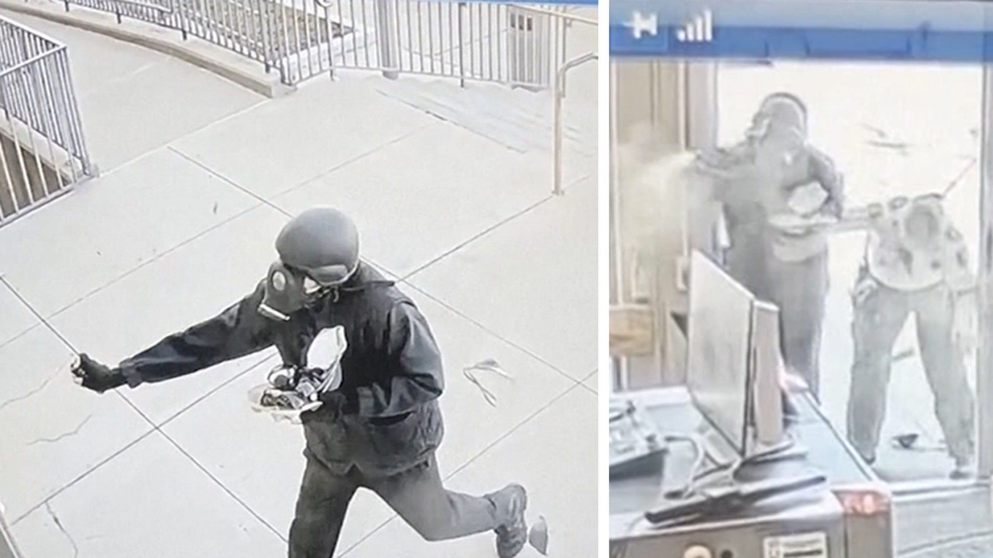 Gas-Mask Wearing Suspect Attacks Massachusetts Courthouse with Pepper Spray