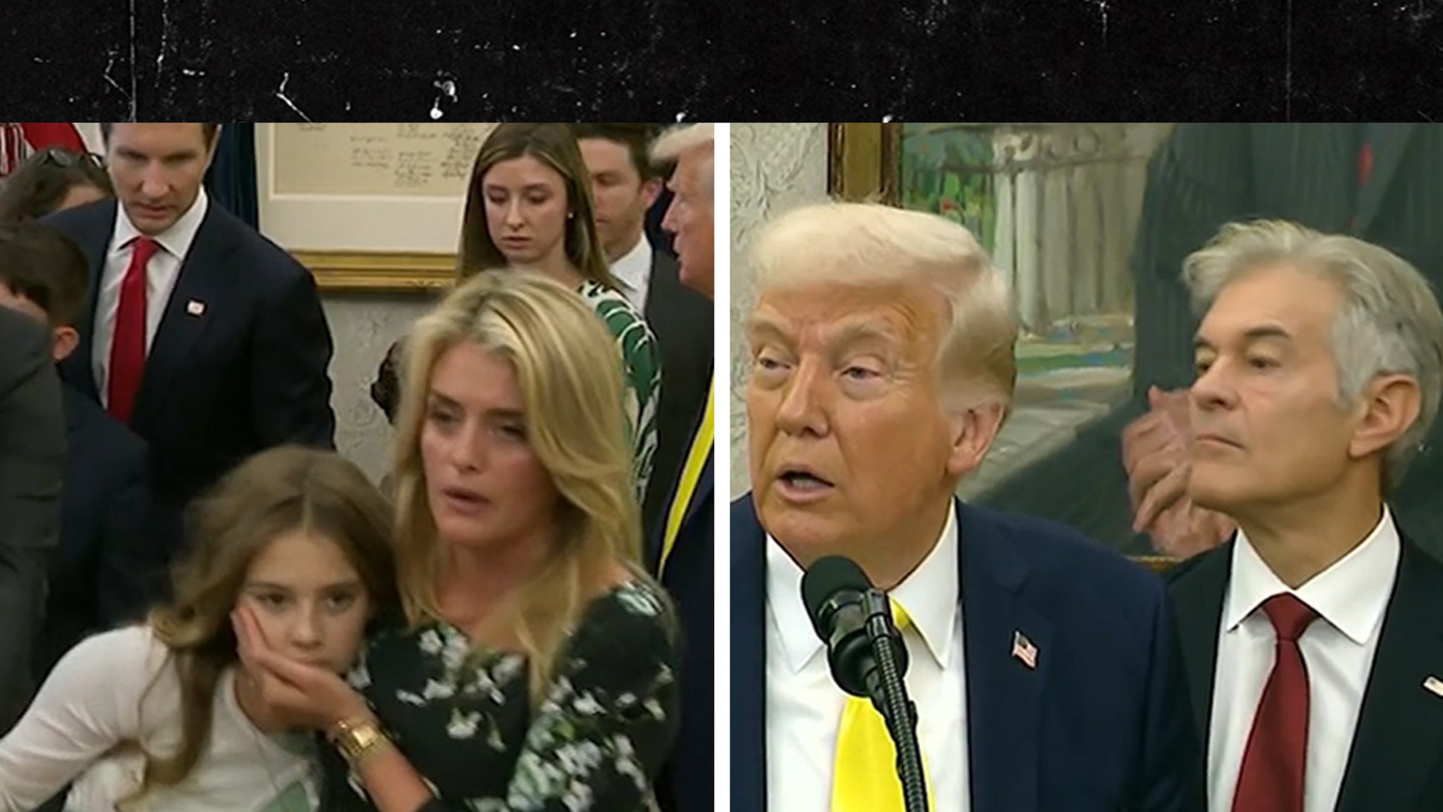 Dr. Oz's Granddaughter Faints In Oval Office During President Trump Remarks