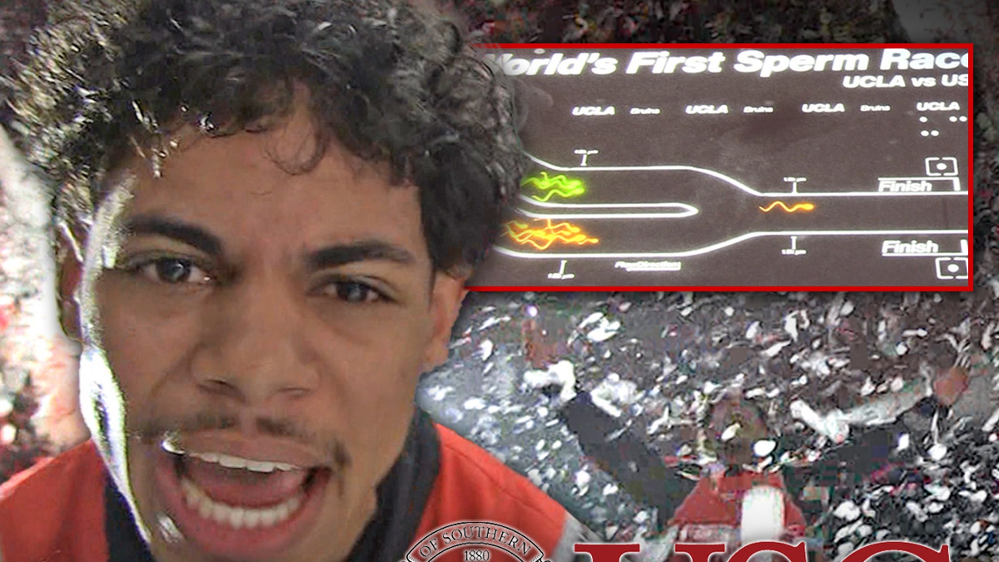USC Student Wins First Sperm Race, UCLA Student Splashed with White Liquid