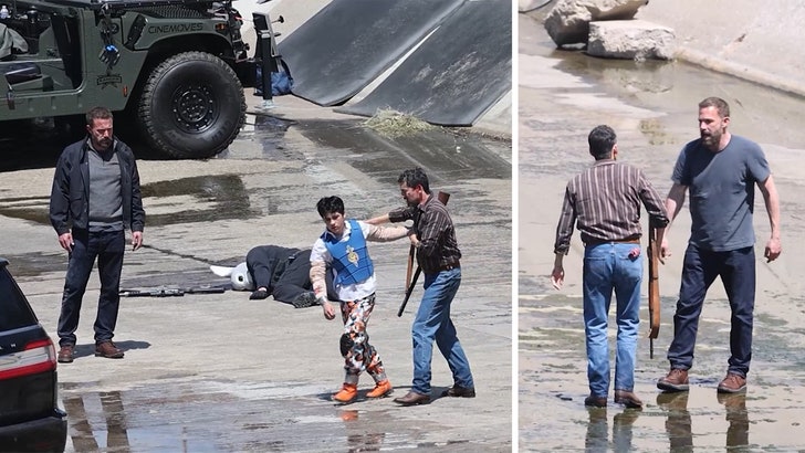 Ben Affleck Films Shootout Scene for Movie 'Animals' With Gillian Anderson 041025_ben_affleck_kal