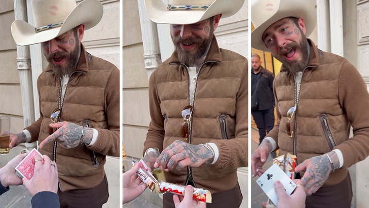 Post Malone Enjoys Magic Trick in Paris 040825_post_malone_kal