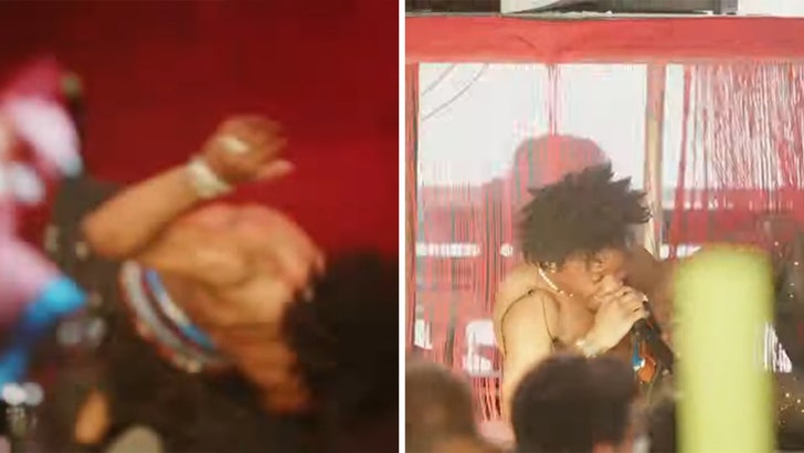 Singer d4vd Fails Backflip On Coachella Stage, Faceplants Hard 041225_d4vd-kal
