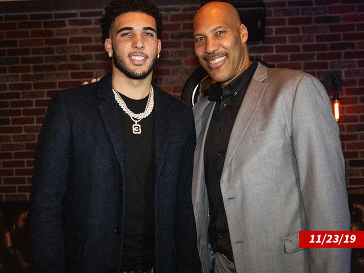 lavar ball and liangelo ball getty