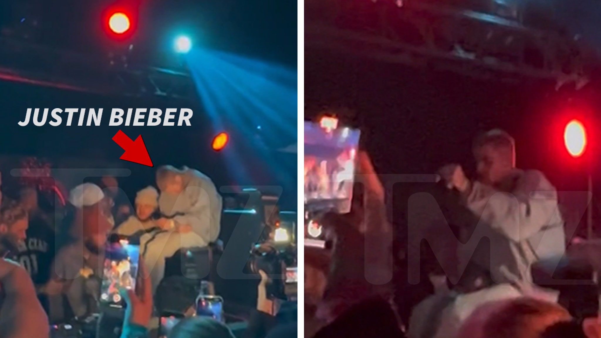 Justin Bieber Vibes to Own Music at Friday Nights in the Desert, on Video