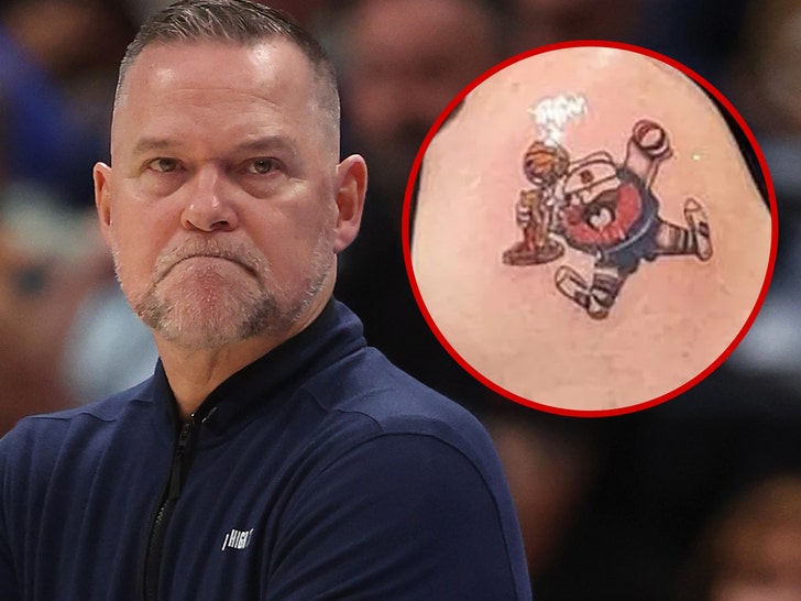 Michael Malone nuggets tatto main mike diaz getty