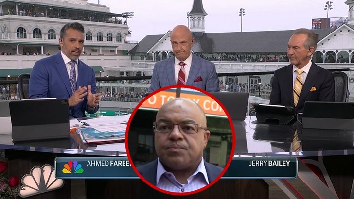 NBC Sports Anchor Abruptly Exits Kentucky Derby Broadcast Due to Nut Allergy ahmed-fareed-mike-tirico-kal--v3-05-03-2025