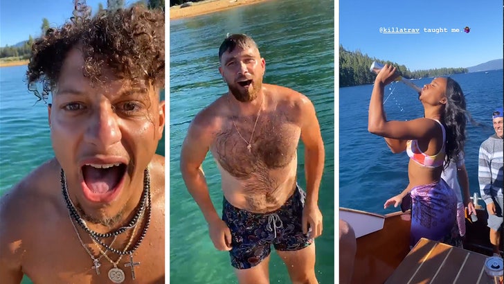 Travis Kelce Offered Hairy Back Solutions, Waxes and Razors! Mahomes Kelce Boat Party