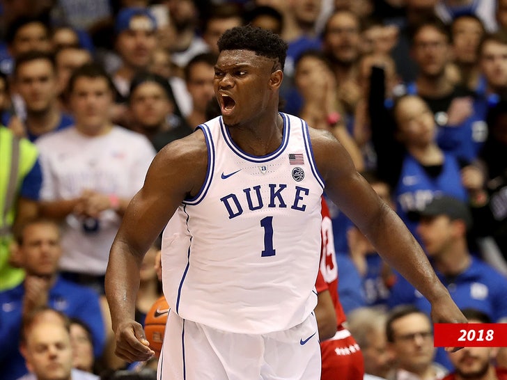 zion williamson  duke sub getty swipe 2