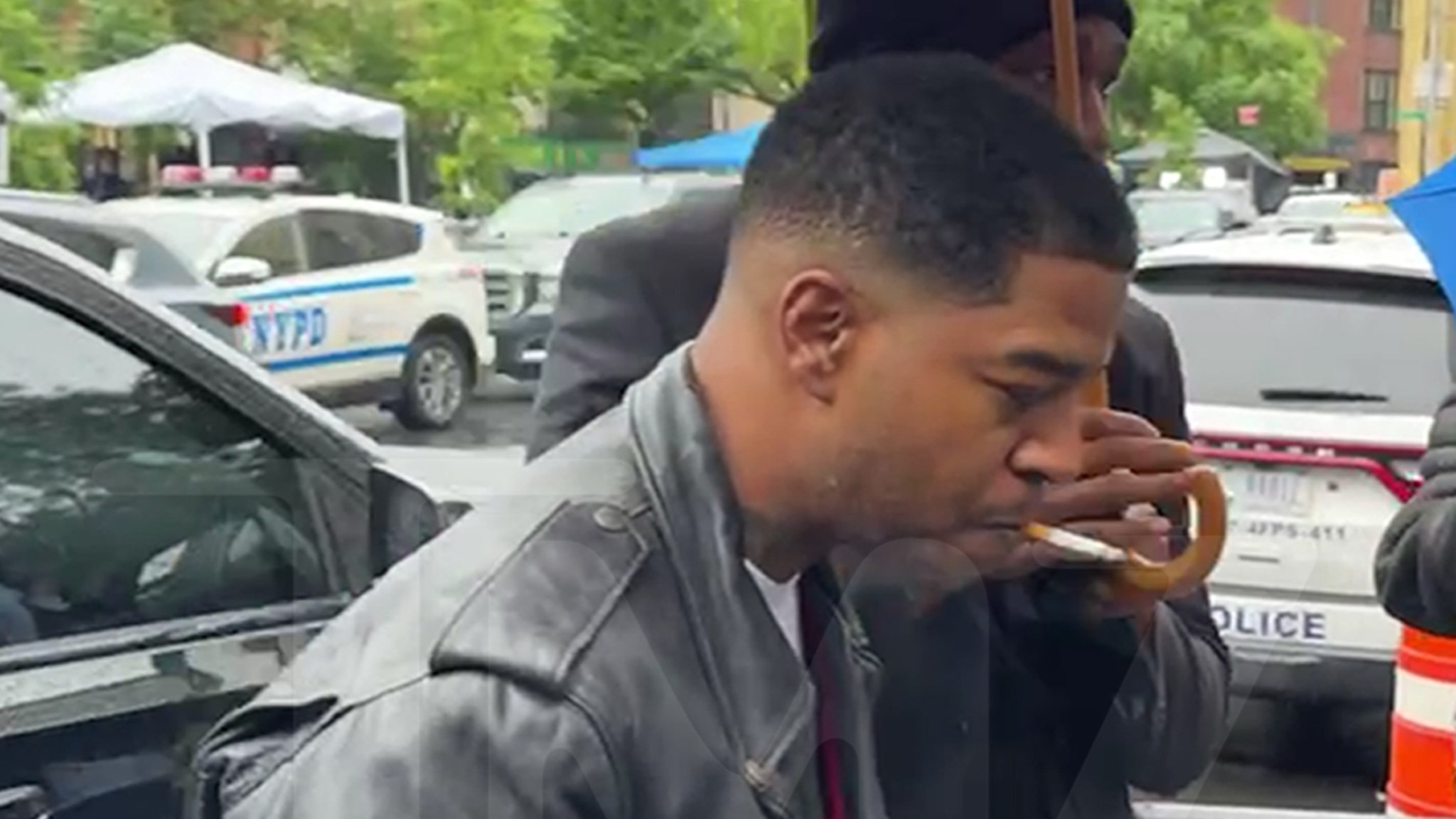 Kid Cudi Arrives at Diddy Trial in NYC While Smoking a Cigarette