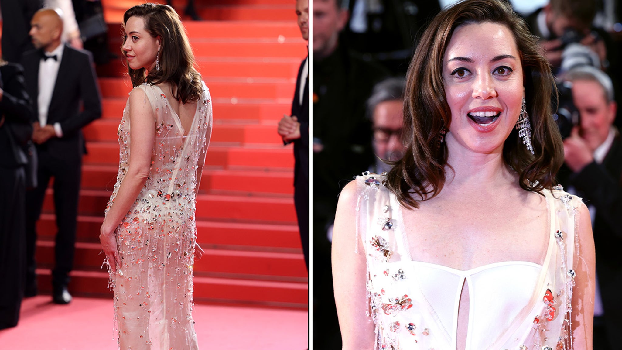 Aubrey Plaza Glows at Cannes, First Movie Premiere Since Husband's Death