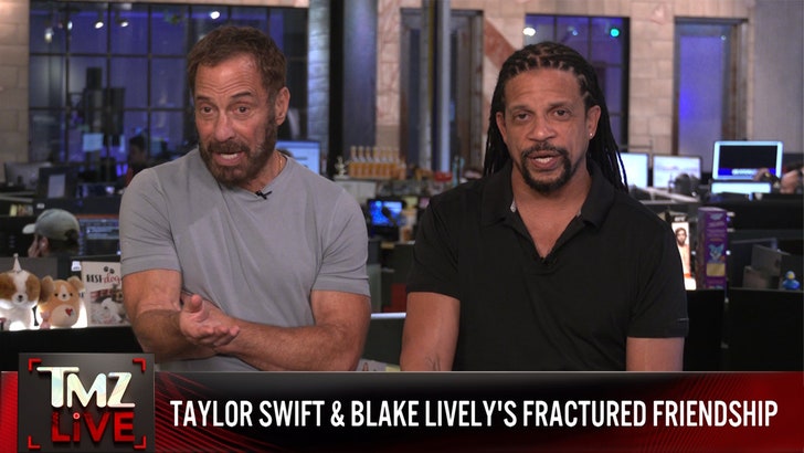 Justin Baldoni Lawyer Claims Blake Lively Tried to Strongarm Taylor Swift for Support in Feud 020725_tmz_live_blake_taylor_kal
