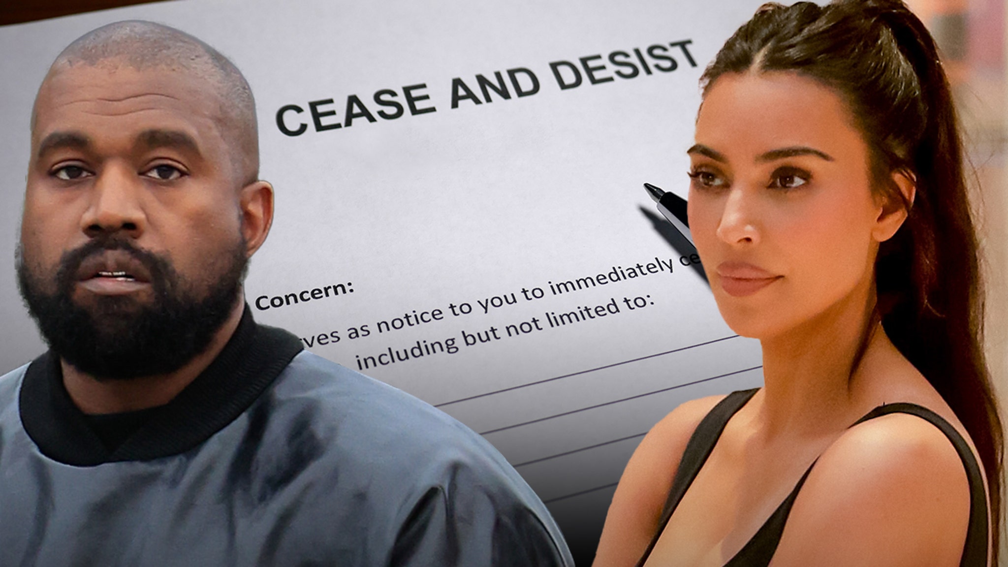 Kanye West Fires Off Cease and Desist to Kim Kardashian Over Their Kids
