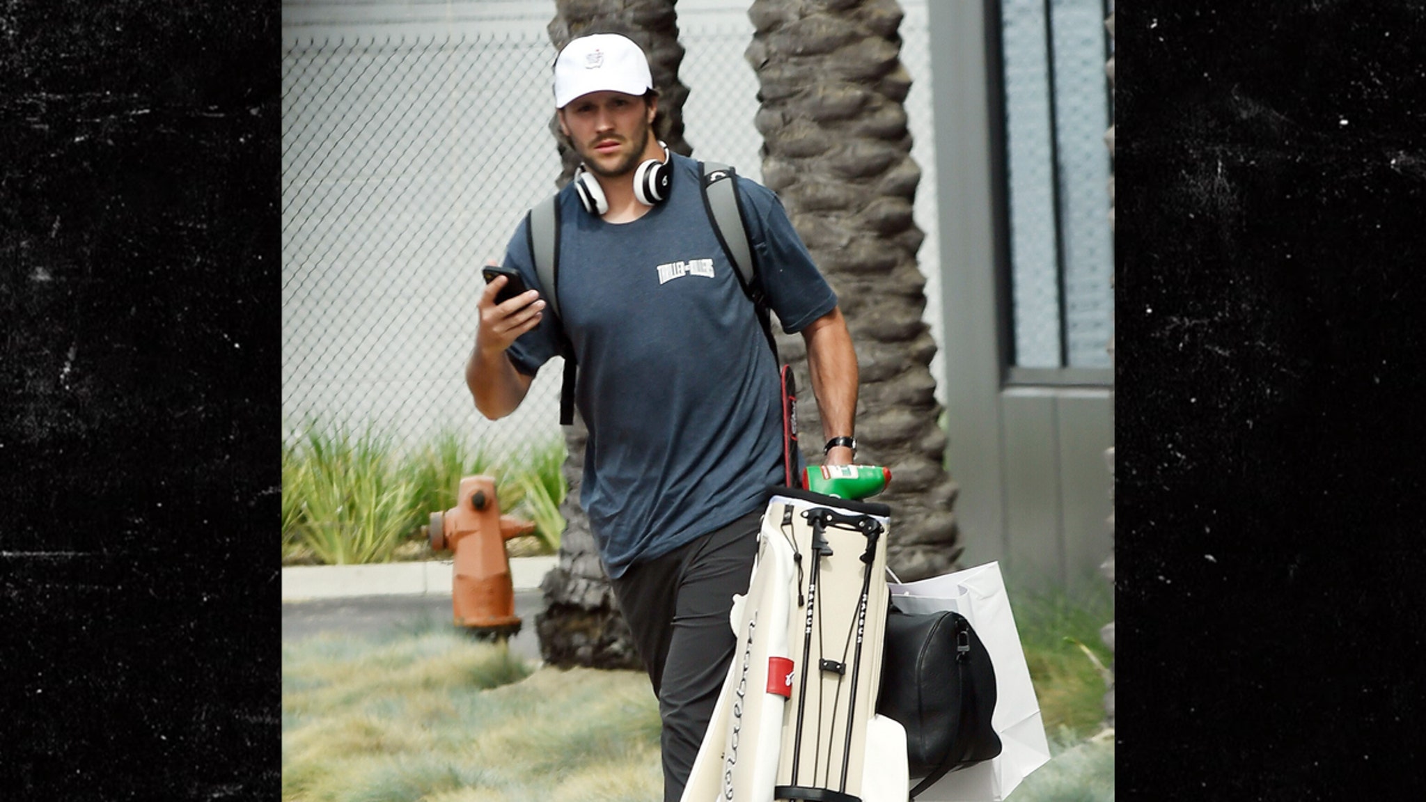 Josh Allen Touches Down In California Ahead of Hailee Steinfeld Wedding