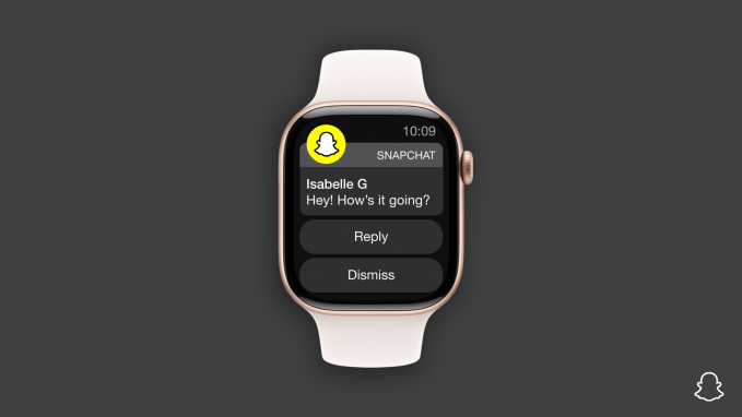 Snapchat launches an Apple Watch app globally 02 Dark Gray white Snapchat launches an Apple Watch app globally
