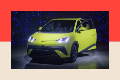 China's electric cars are cheaper, but is there a deeper cost? Bloomberg via Getty The BYD Dolphin Surf