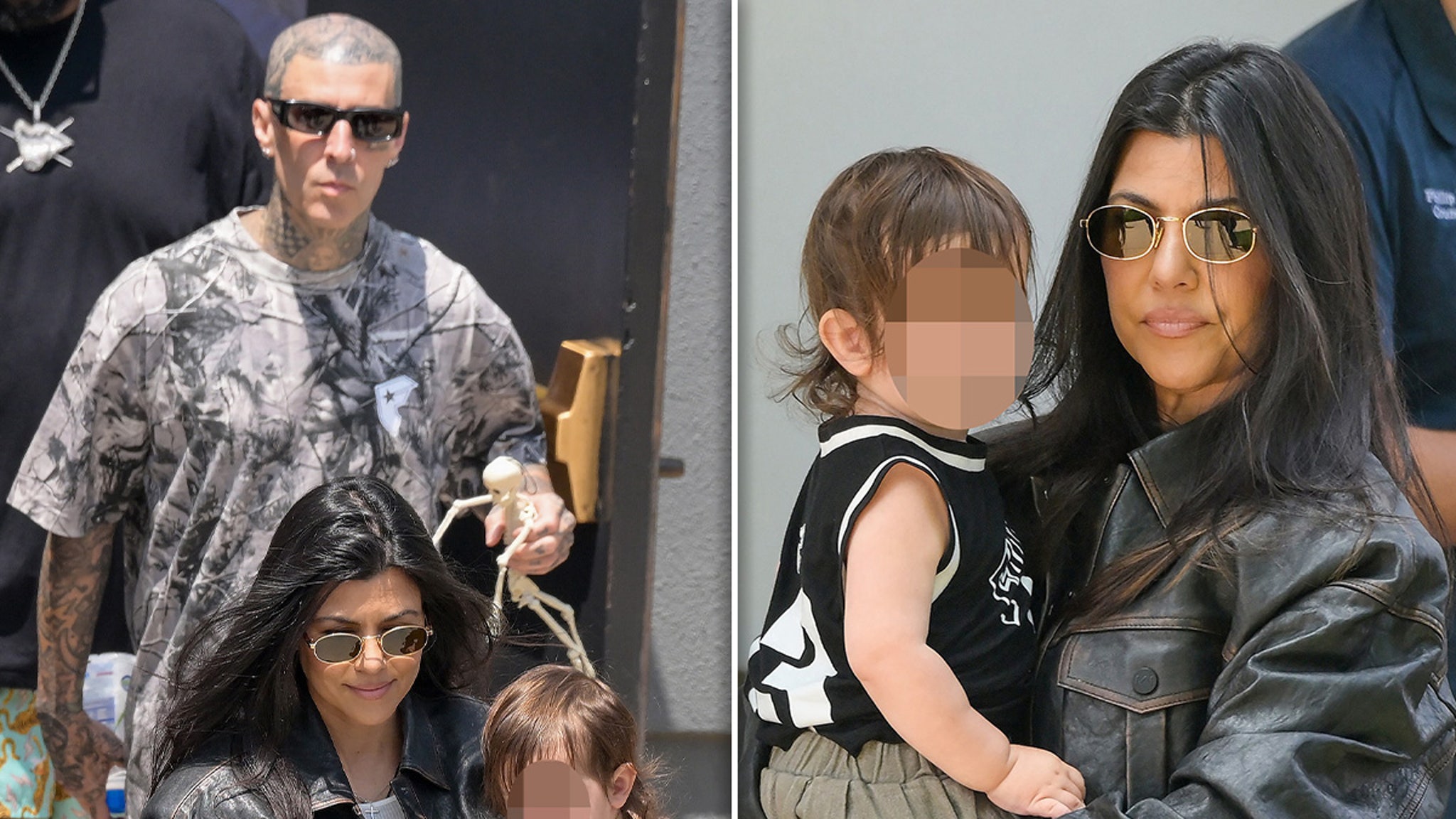Kourtney Kardashian, Travis Barker Step Out with Baby Rocky for Rare Public Appearance