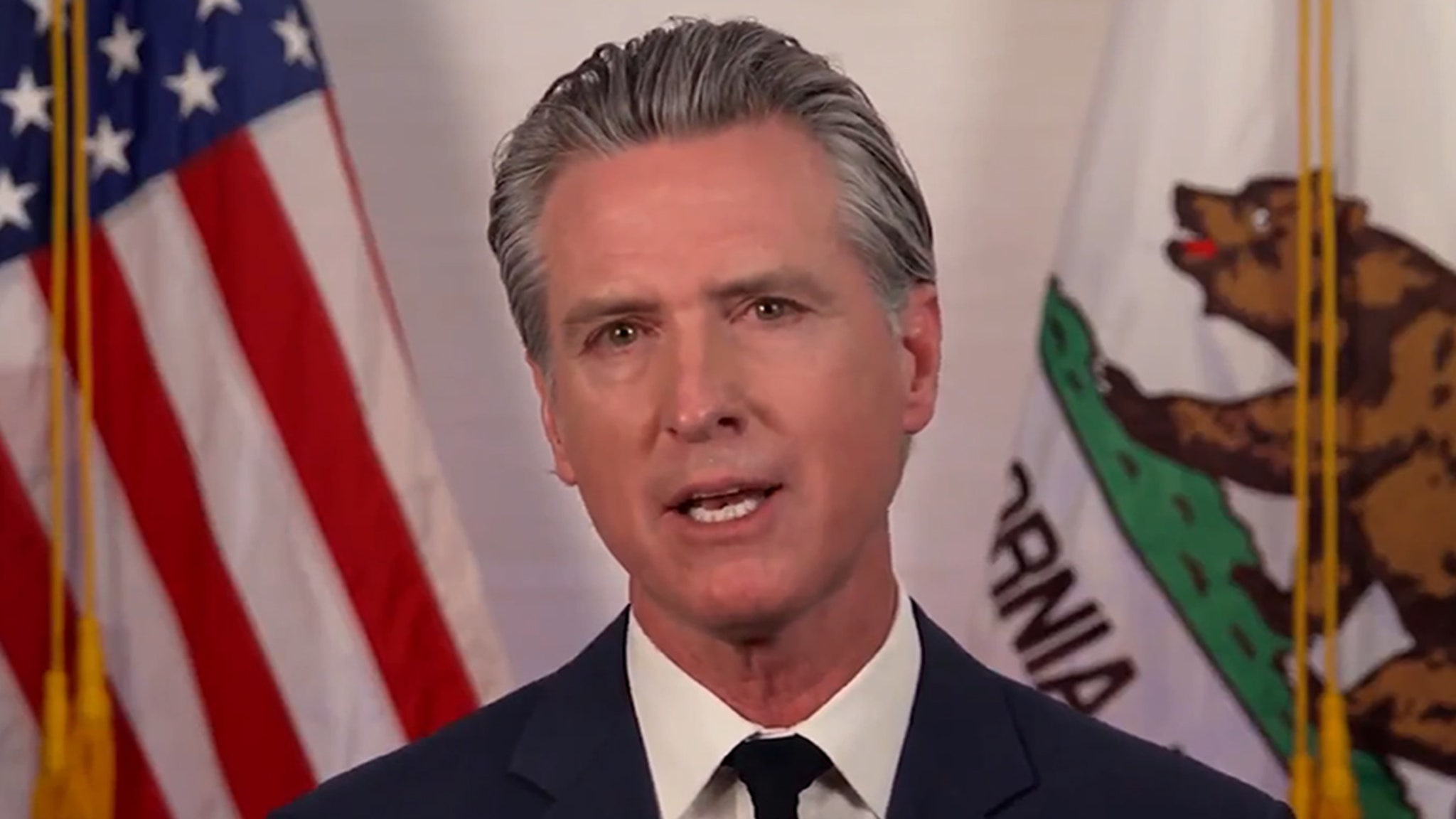 Gov. Newsom Says Trump Assaulting Democracy, Urges Americans to Stand Up to Him