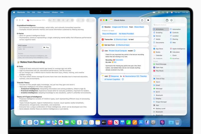 Here are Apple's top AI announcements from WWDC 2025 1749752582 824 Apple WWDC25 Apple Intelligence Shortcuts Notes Here are Apple's top AI announcements from WWDC 2025
