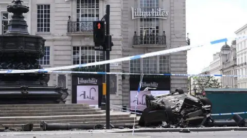 Man critically injured in BMW crash PA Media A black car crashed in Piccadilly Circus