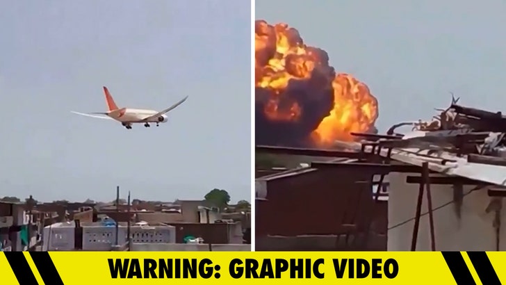 Indian Jet Crash's Sole Survivor Seen on Phone Walking Away From Wreck, New Video 061225_air_india_crash_kal_v3