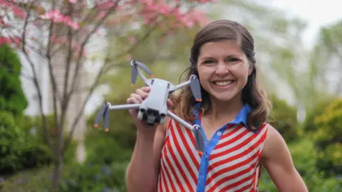 Will they overtake firework displays? The Drone Girl Sally French, a US-based drone industry commentator known as The Drone Girl