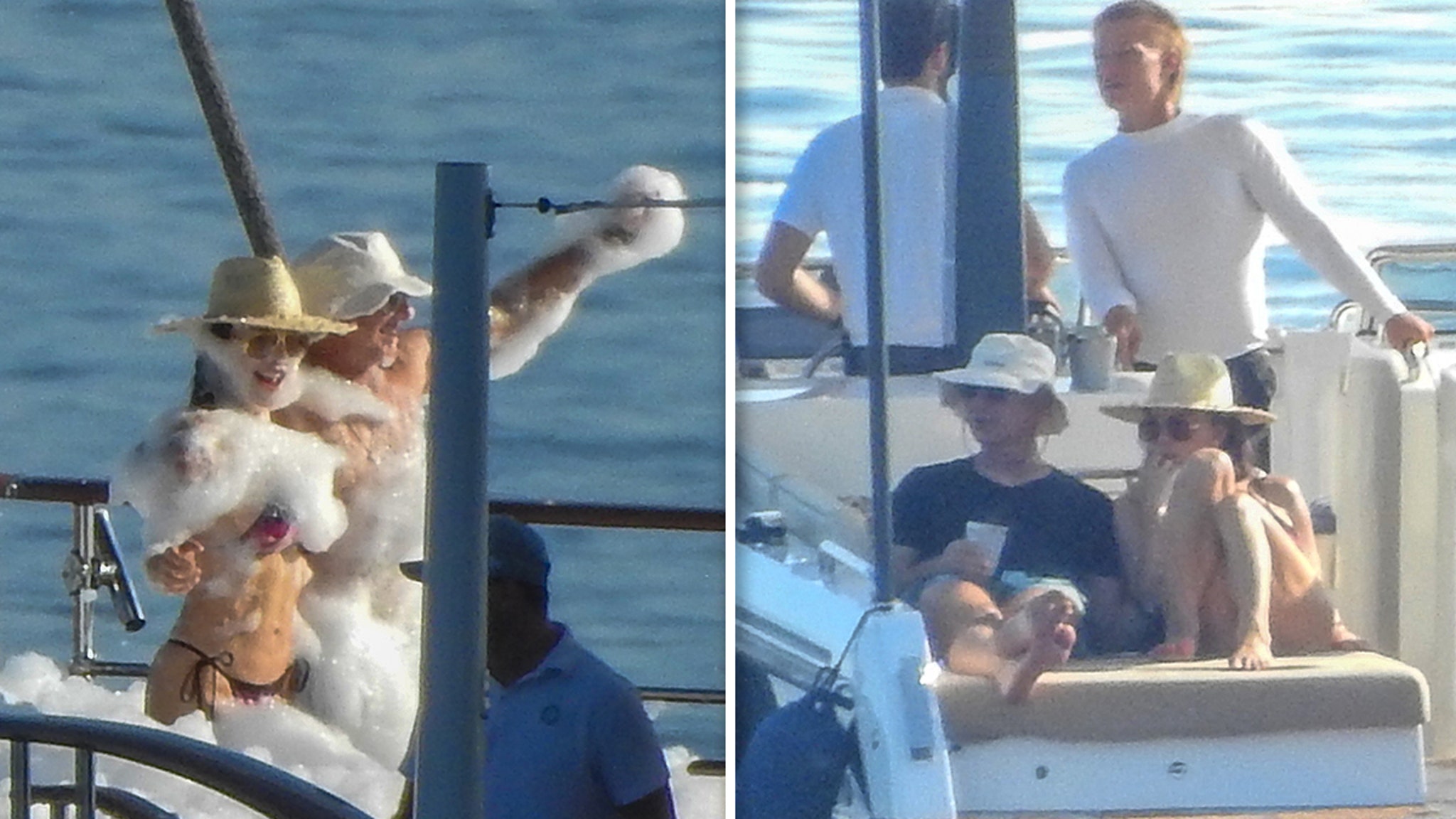 Jeff Bezos and Lauren Sanchez Pack on PDA at Foam Party on Megayacht