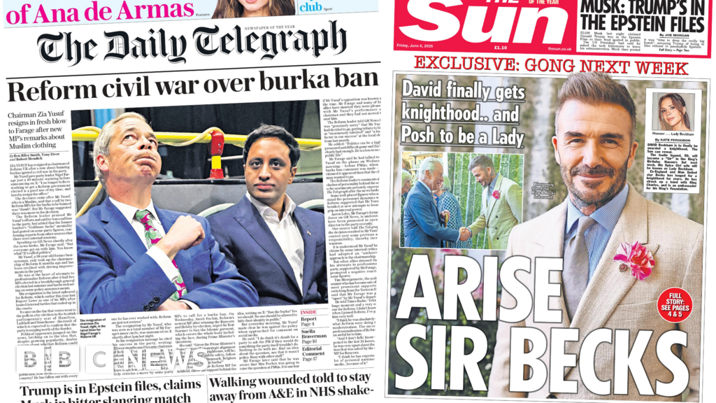 2e67a9b0 425e 11f0 835b 310c7b938e84 'Reform civil war' and 'arise Sir Becks'