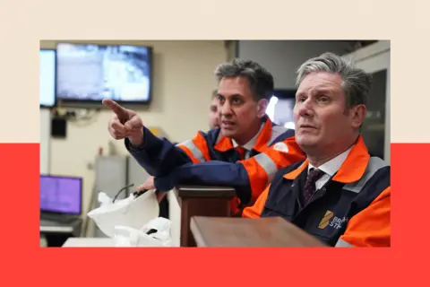 The huge sums energy firms get to NOT provide power Getty Images Keir Starmer and Ed Miliband visit the British Steel manufacturing site on 8 June 2023 in Scunthorpe, England.