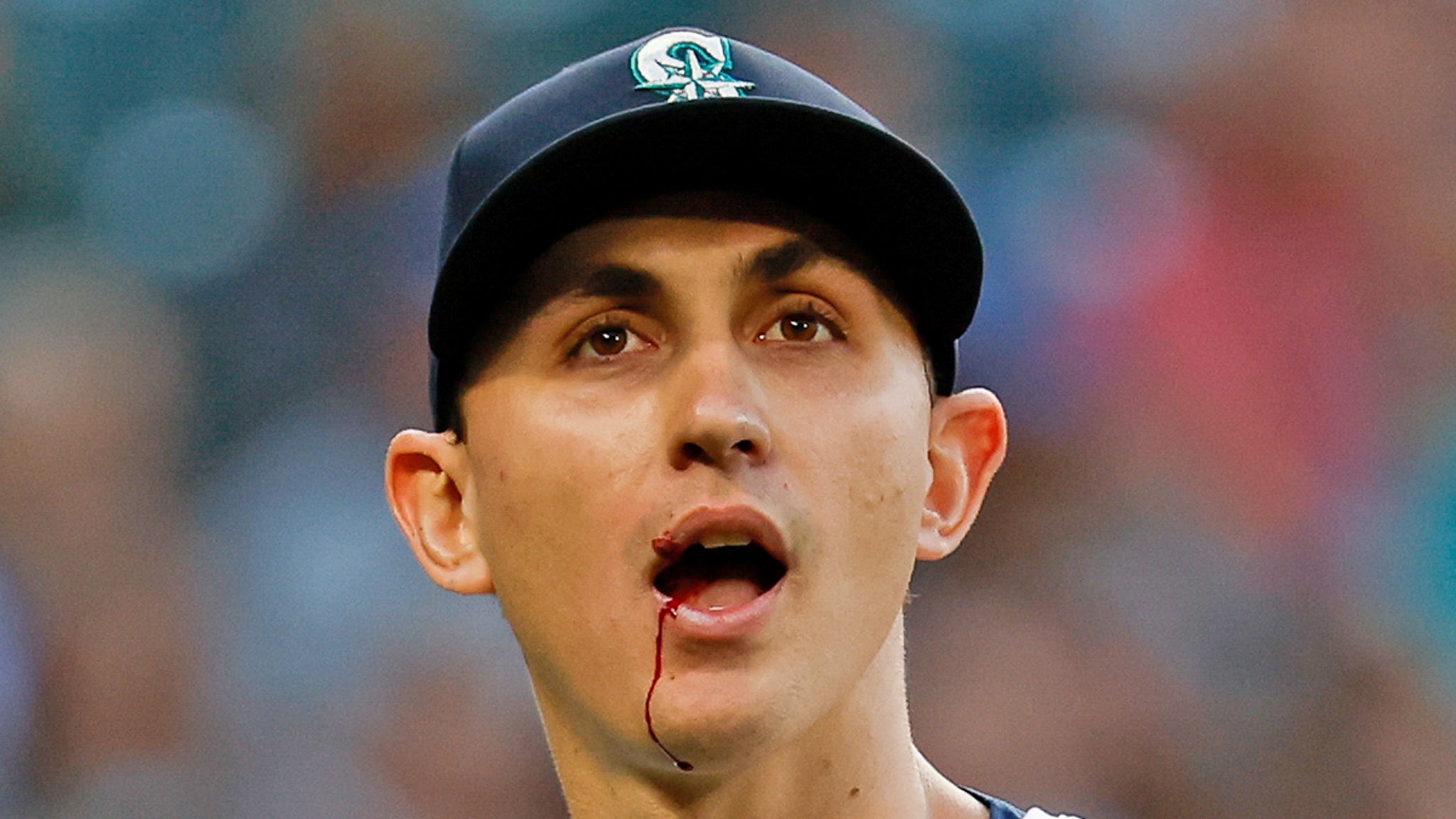 MLB Star George Kirby Hit In Mouth By 102.7 MPH Line Drive, Leaves Game Bloodied